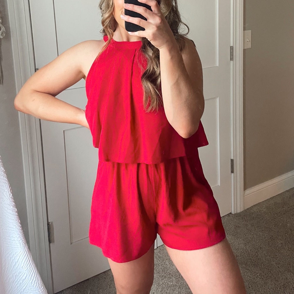 Daytrip red romper